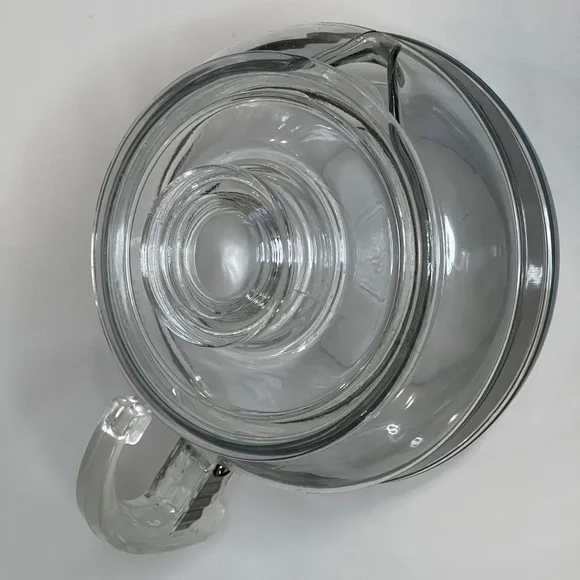Retro MCM Pyrex Flameware 7756-C-A-3 Glass Tea Pot With Lid Cup Made In USA - Picture 10 of 16